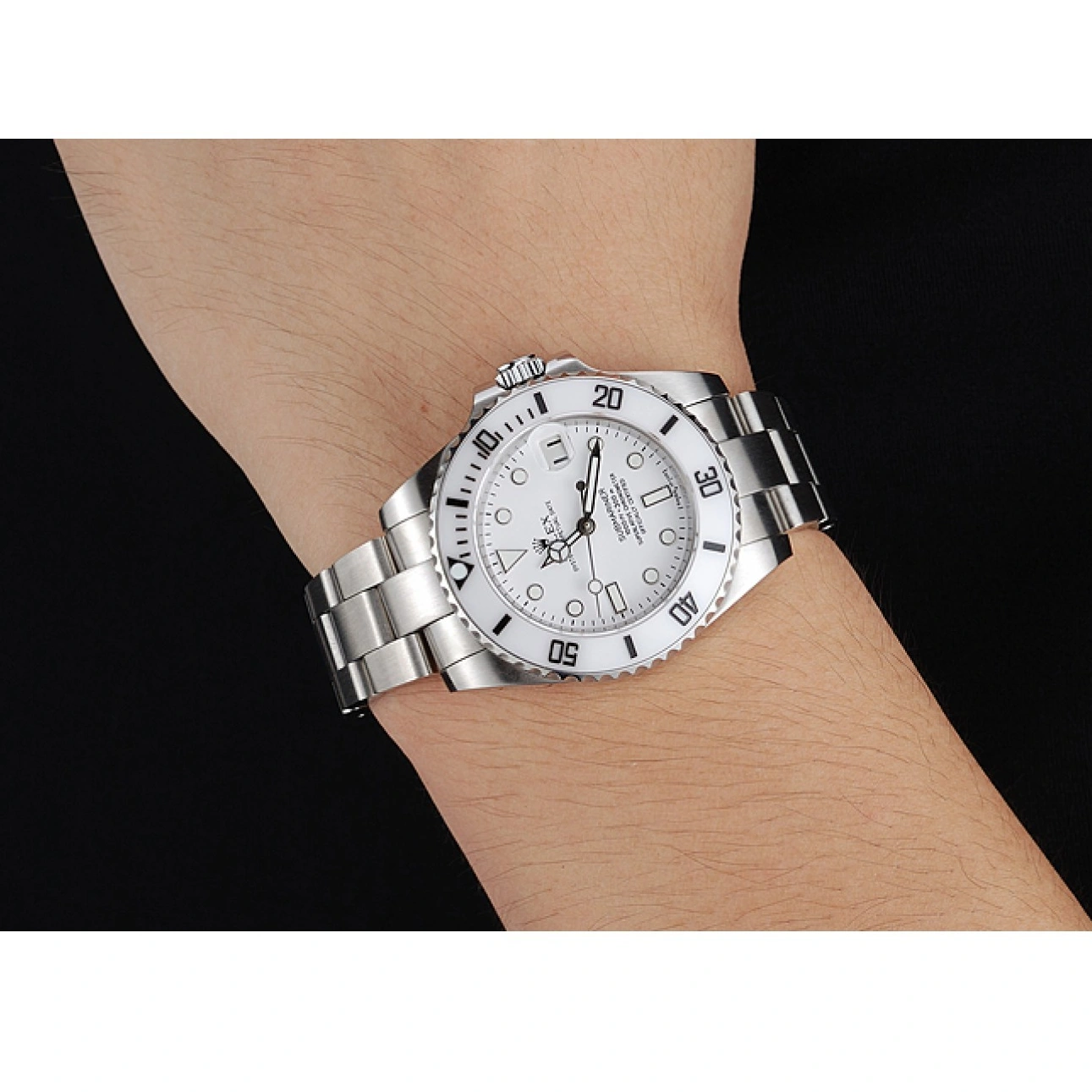Submariner Dial Stainless 1454152 Rolex Bracelet White Steel 1013